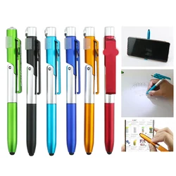 1PC Ballpoint Pen Multifunctional LED Light Folding for Phone Holder Night Reading Homework Student Pen School Stationery Pen