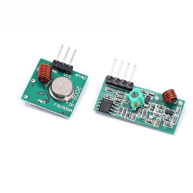 433Mhz RF Wireless Transmitter Module and Receiver Kit 5V DC 433MHZ Wireless For Arduino Raspberry Pi /ARM/MCU WL Diy Kit