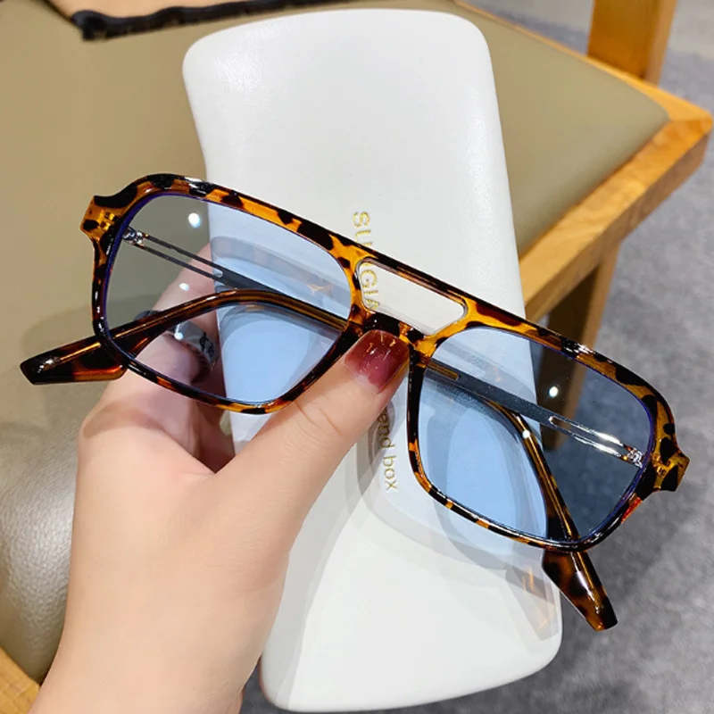 Thời Trang Vintage Vuông Kính Mát Nữ Thương Hiệu Retro Nhỏ Khung Kính Chống Nắng Nữ ĐÔI CẦU Thiết Kế Oculos De Sol Feminino