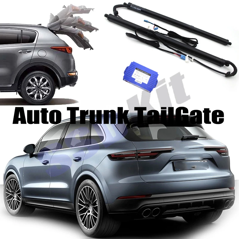 For Porsche Cayenne 92A E2 2010~2018 Car Power Trunk Lift Electric Hatch Tailgate Tail gate Strut Auto Rear Door Actuator