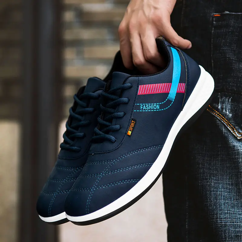 

Модные мужские кроссовки, осенняя дышащая Спортивная обувь из искусственной кожи, мужские кроссовки, Беговая обувь, мужская повседневная обувь для тренажерного зала C8233