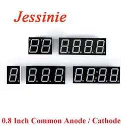 5pcs 0.8 Inch Digital Tube LED Display 2 Bit 3 Bit 4 Bit Clock Common Anode Cathode 0.8