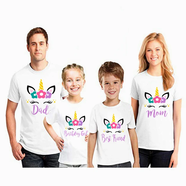 Camisas de unicornio para familia cheap