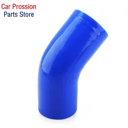 45 degree Silicone Elbow Hose 38 45 51 57 63 70 76 83 89 102MM Rubber Joiner Bend Tube for Intercooler Cold Air Intake Hose