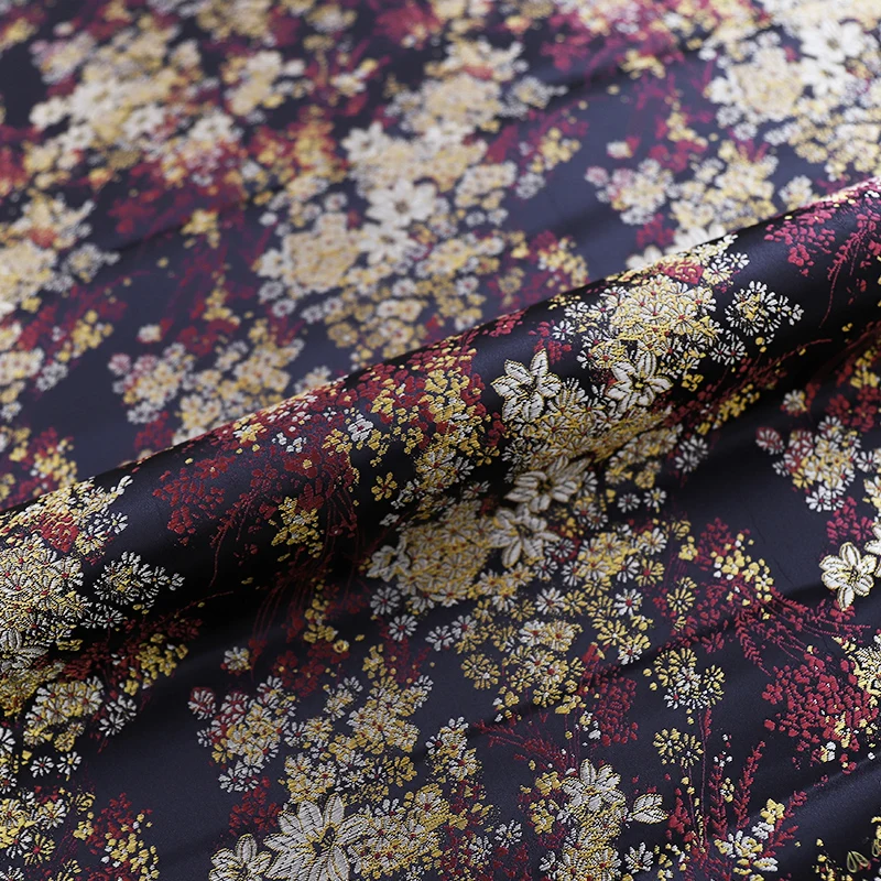 Pattern brocade fabrics damask jacquard cloth high quality designer fabric for cheongsam and kimono DIY patchwork