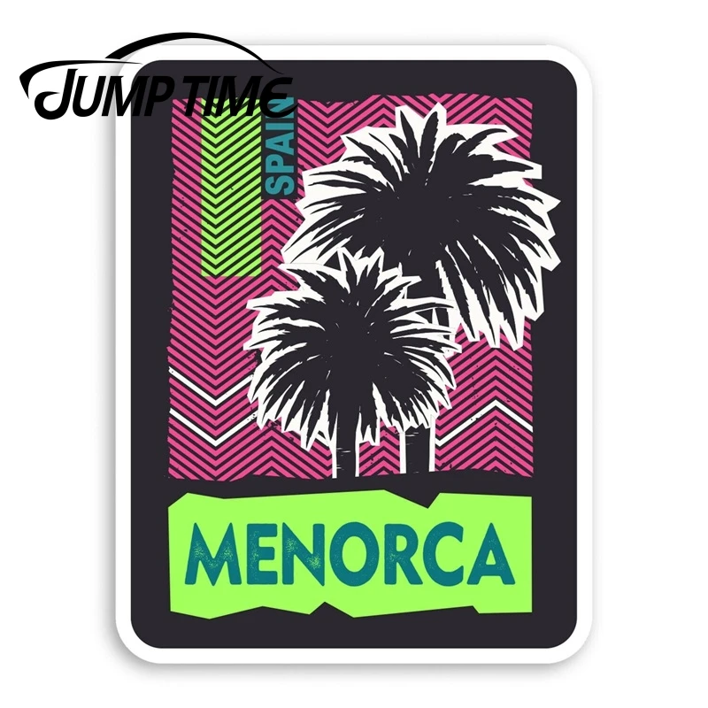 Jump Time Menorca Spain Vinyl Stickers - Holiday Travel Sticker LuggageWaterproof Car Decal Trunk Car Accessories