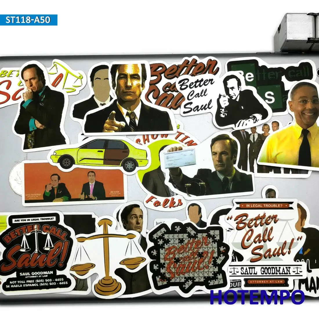 50Pieces TV Show Better Call Saul Stickers Breaking Bad Style for Phone Luggage Scrapbook Skateboard Guitar Laptop Funny Sticker