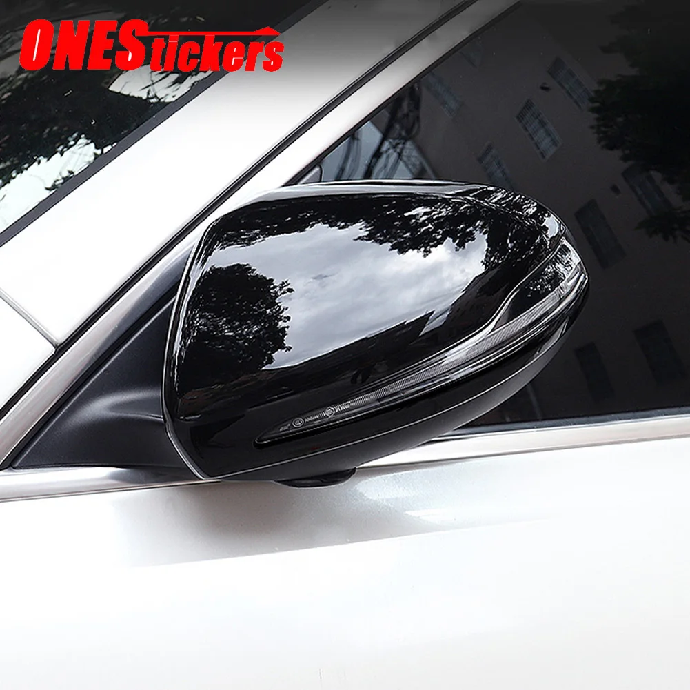 For Mercedes Benz C E S GLC GLB Class W205 W213 W222 X253 X247 ABS Car Accessories Side Rear View Mirror Cover Caps Trim Frame