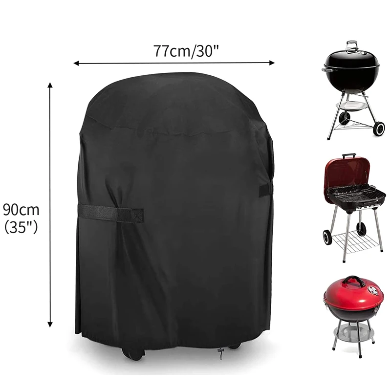 BBQ Cover, Waterproof Barbecue Grill Cover with PVC Coating Outdoor Oxford Fabric Windproof, Rip-Proof,UV Resistant