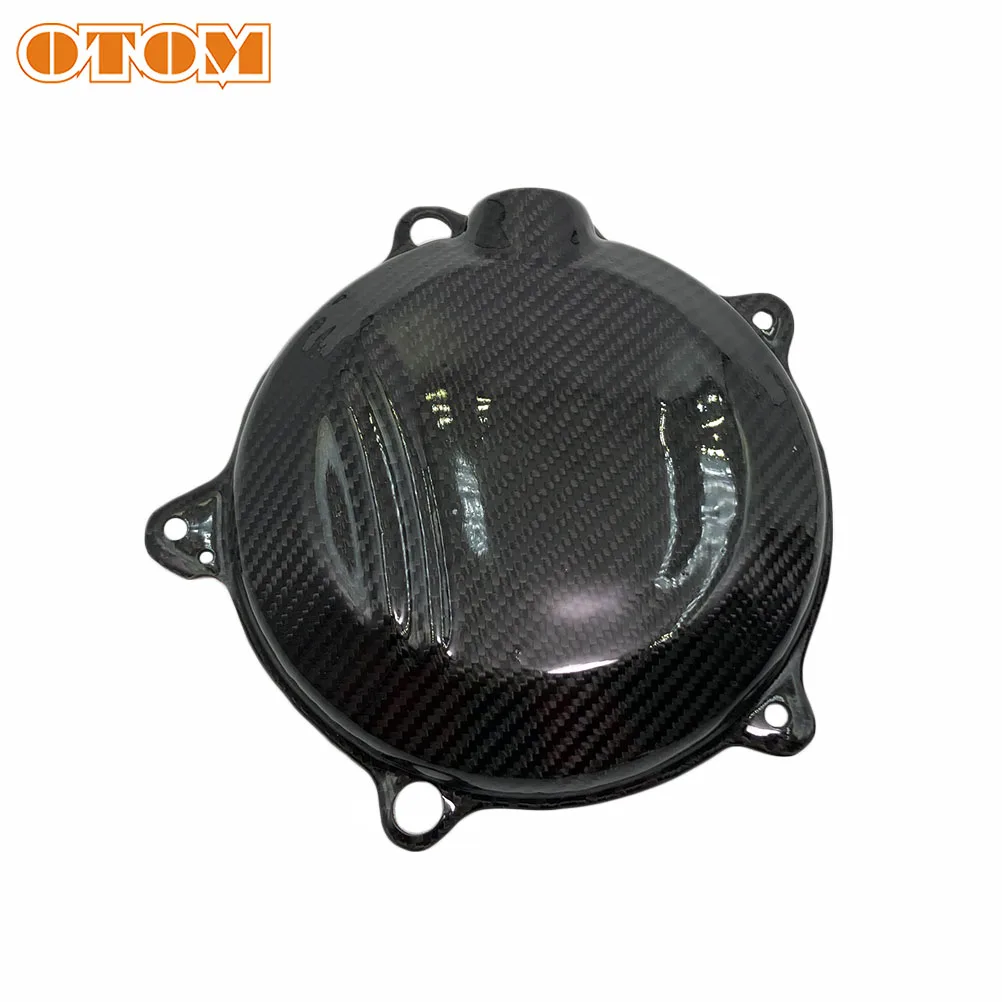 

OTOM For HUSQVARNA FC450 FS450 FE450 FE501 Dirt Pit Bike 100% Carbon Fiber Clutch Protective Cover Motorcycle Engine Guard