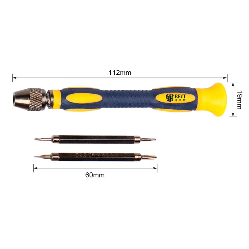 1pc conjunto de chave de fenda de precisão p2 1.2mm 2.0mm phillips 2.0mm bits entalhados para iphone xr xs 8 mais kits de ferramentas de reparo do telefone móvel