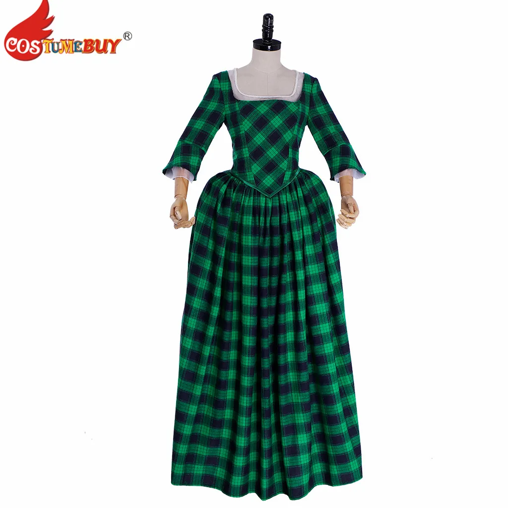 

Costumebuy Scotland Dress highland costume Claire Fraser Cosplay Women Civil War Wedding dress Victorian Gown