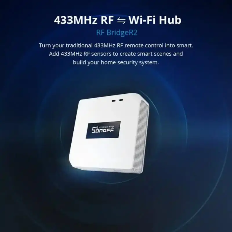 Sonoff 433MHz RF Bridge R2 Smart Gateway Home Universal Assistant Switch Intelligent Wifi Home DIYSwitch For Smart Home