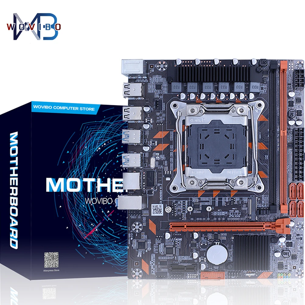 X99 Motherboard LGA 2011-3 Socket For Intel LGA 2011 V3 I7 E5 V3 CPU M.2 DDR4 Computer Mainboard Placa Mae tarjeta madre Pc