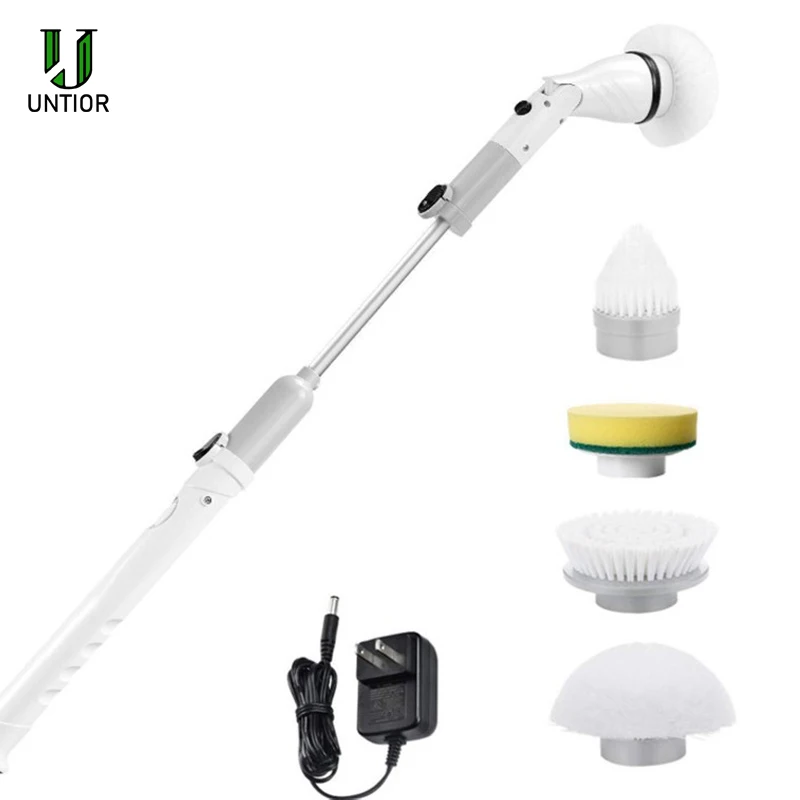 

5 in 1 Electric Cleaning Brush Window Wall Cleaner Electric Turbo Scrub Brush Rotating Scrubber Kitchen Bathroom Cleaning Tools