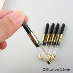 Recharge de stylo-plume, convertisseur d'encre, pompe, cartouches, or, 5 pièces