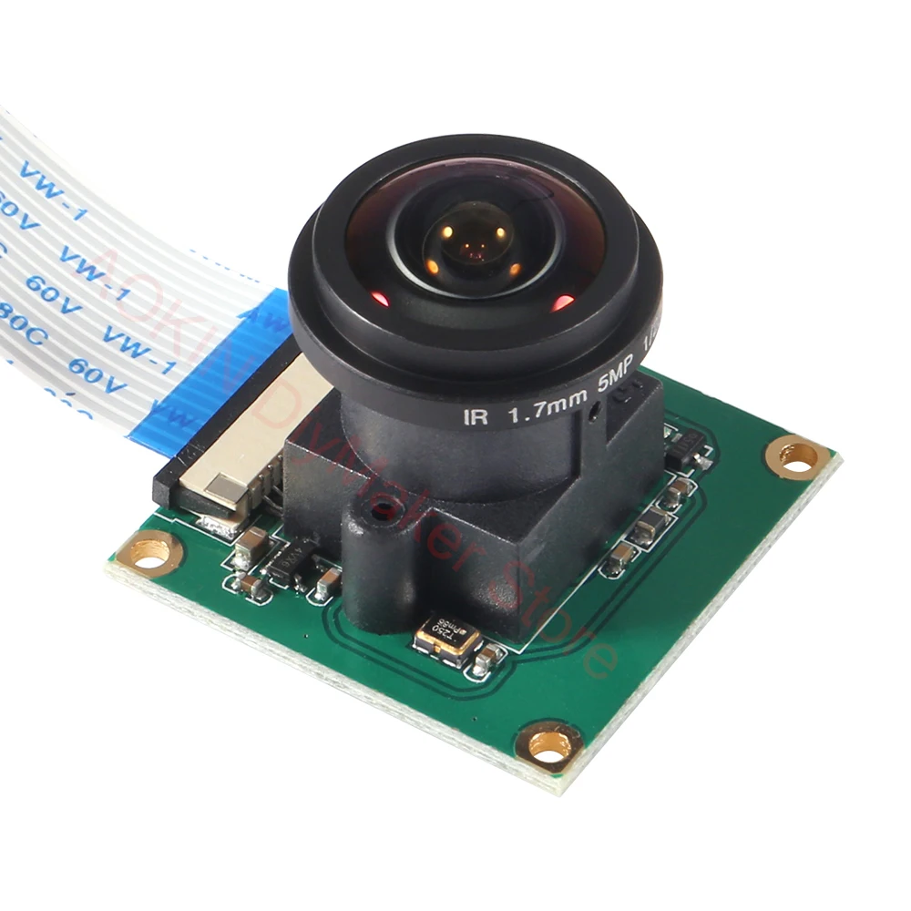 Raspberry Pi Camera Module OV5647 5MP 175 Degree Wide Angle Fisheye Lens Raspberry Pi 4/ 3 Model B Camera Module