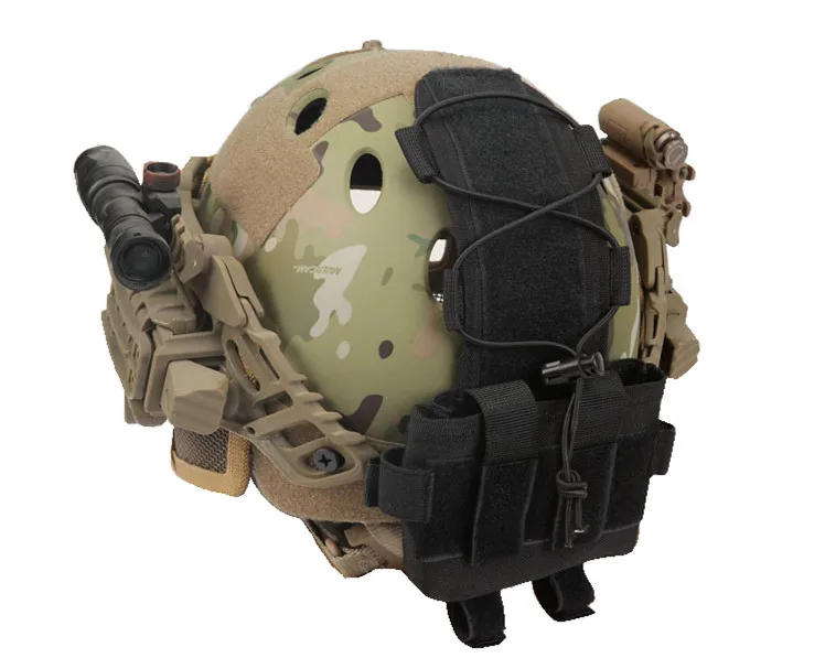 Pouch MK2 custodia per batteria per casco veloce PJ BJ Camo casco da caccia borse per batteria caps cover