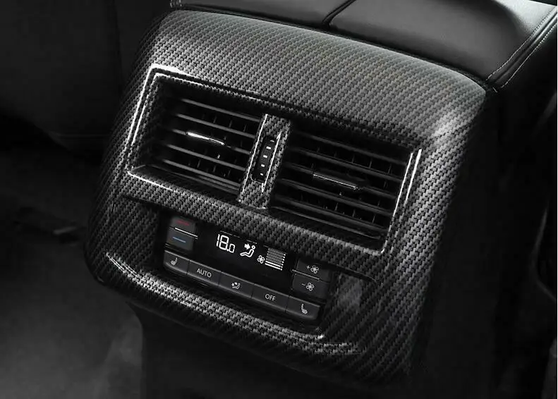 For Volkswagen Atlas 2018 2019-2021 Carbon Fiber Rear Air Outlet Vent Frame Trim Car modification Auto parts