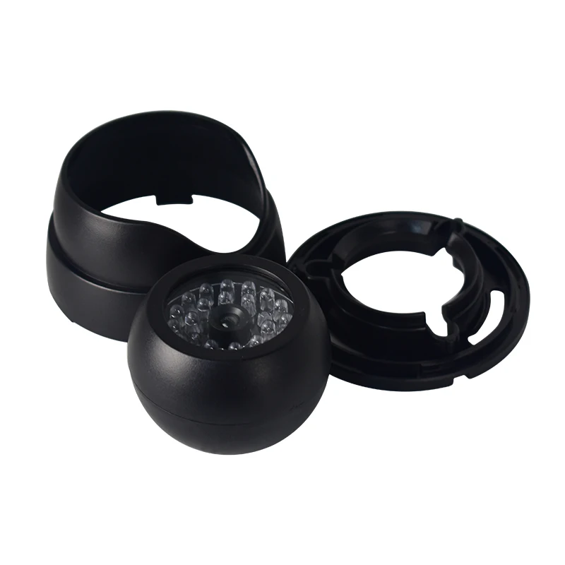 ABS المواد الدمية قبة وهمية الأمن كاميرا CCTV 30 قطعة كاذبة الأشعة تحت الحمراء LED ث/وامض ضوء ليد أحمر سهلة التركيب دعم دروبشيبينغ