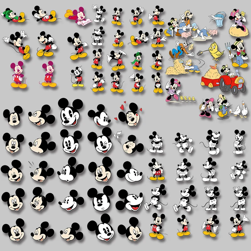 Mickey Minnie Donald Duck small patches Applique on Clothes Washable Cloth patches on Jackets bags socks pillow clothes