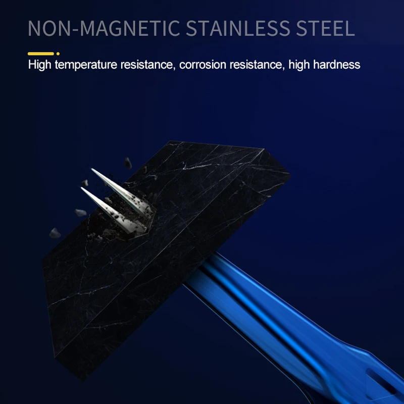 MECHANIC Hollow Heat-Dissipating Precision Tweezers Non-Magnetic Tweezers Electronic IC Chip Phone Repair Tools