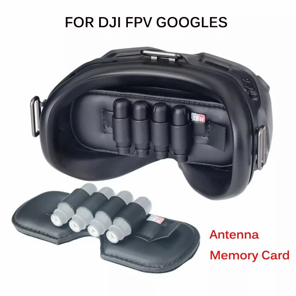 

PU Dustproof Lens Protector For DJI FPV Goggles Antenna Storage Cover Memory Card Slot Holder For DJI FPV VR Glasses Accessories