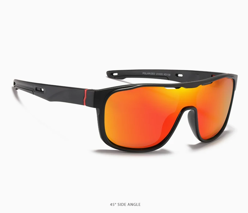 KDEAM reduziert Windage, polarisierte Herren-Sonnenbrille, Sport-Einteiler, mehrschichtige Beschichtungsbrille, Spiegel, Kategorie 3 – Detail 14