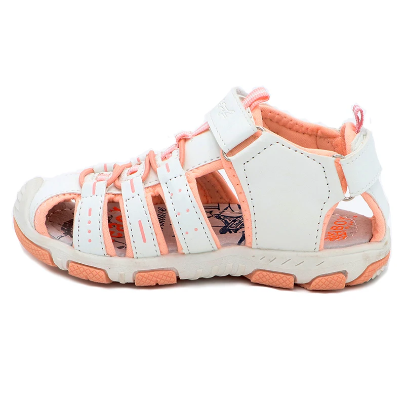 Elegant girls sandals Summer Fashion Cutout rubber bottom Children Shoes New Studant Sport Shoes Closed Toe Girls Sandals