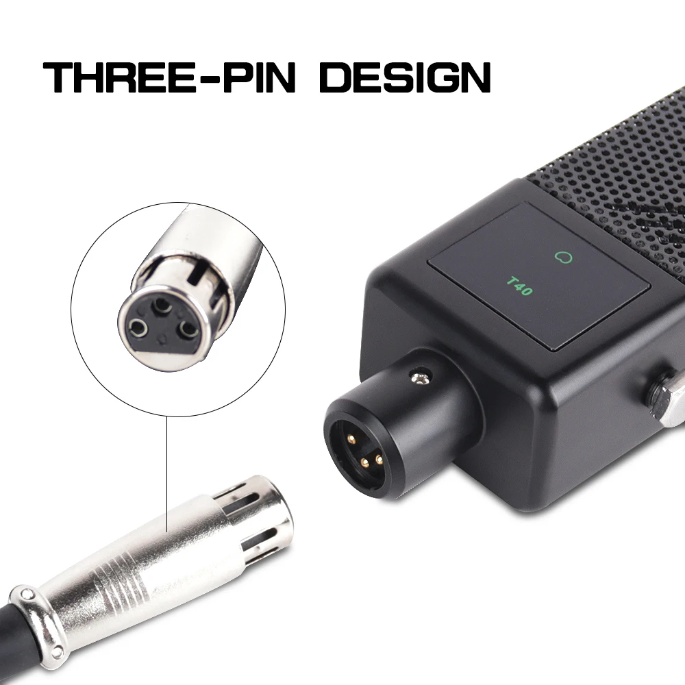 Microfone condensador para pc cm200, microfone com conector de 3.5mm, plug and play, com mini tripé, gravação de som para transmissão ao vivo/celular