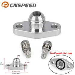 Universal Turbo Oil Return 8AN Drain Flange 38mm For KKK K03 Garrett GT15 GT17 IHI RHF4 TD04  YC101625