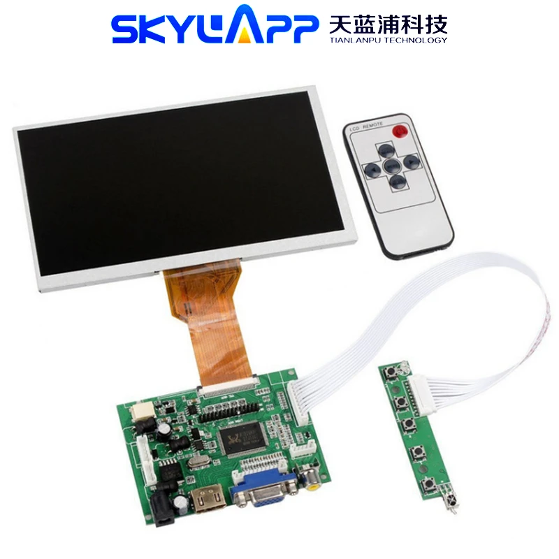 LCD Display Screen for Raspberry Pi, TFT Monitor, AT090TN12 with HDMI VGA Input, Driver Board Controller, No Touch, 9''Inch