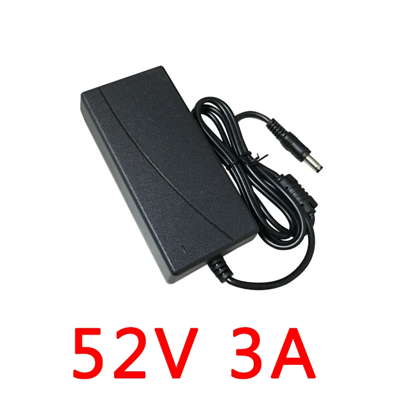 

52V 2.5A 3A Power Supply AC 100-240V Power Adapter Wall Charger DC 5.5-2.5mm EU/AU/UK/US Plug For Security CCTV POE Camera NVR