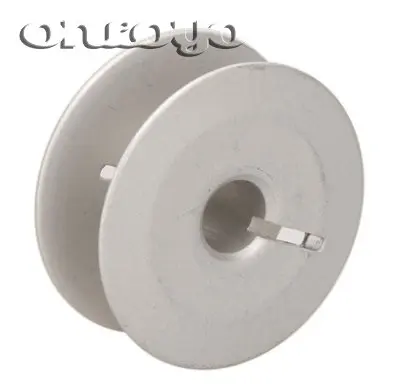 Industrial Sewing Machine Parts Large Bobbin 18034A Aluminum With Cut For 0318 0302 Flat Machine Diameter 25.5mm Height 10.8mm