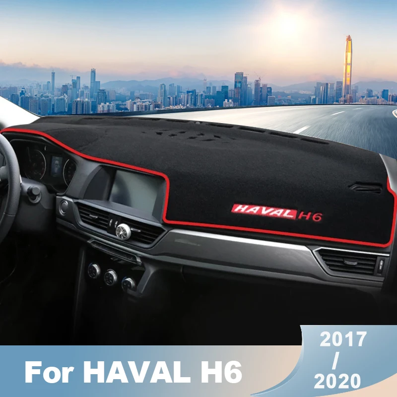 For Haval H6 2017 2018 2019 2020 Car Dashboard Covers Mat Sun Shade Pad Instrument Panel Carpets Anti-UV Interior Accessories