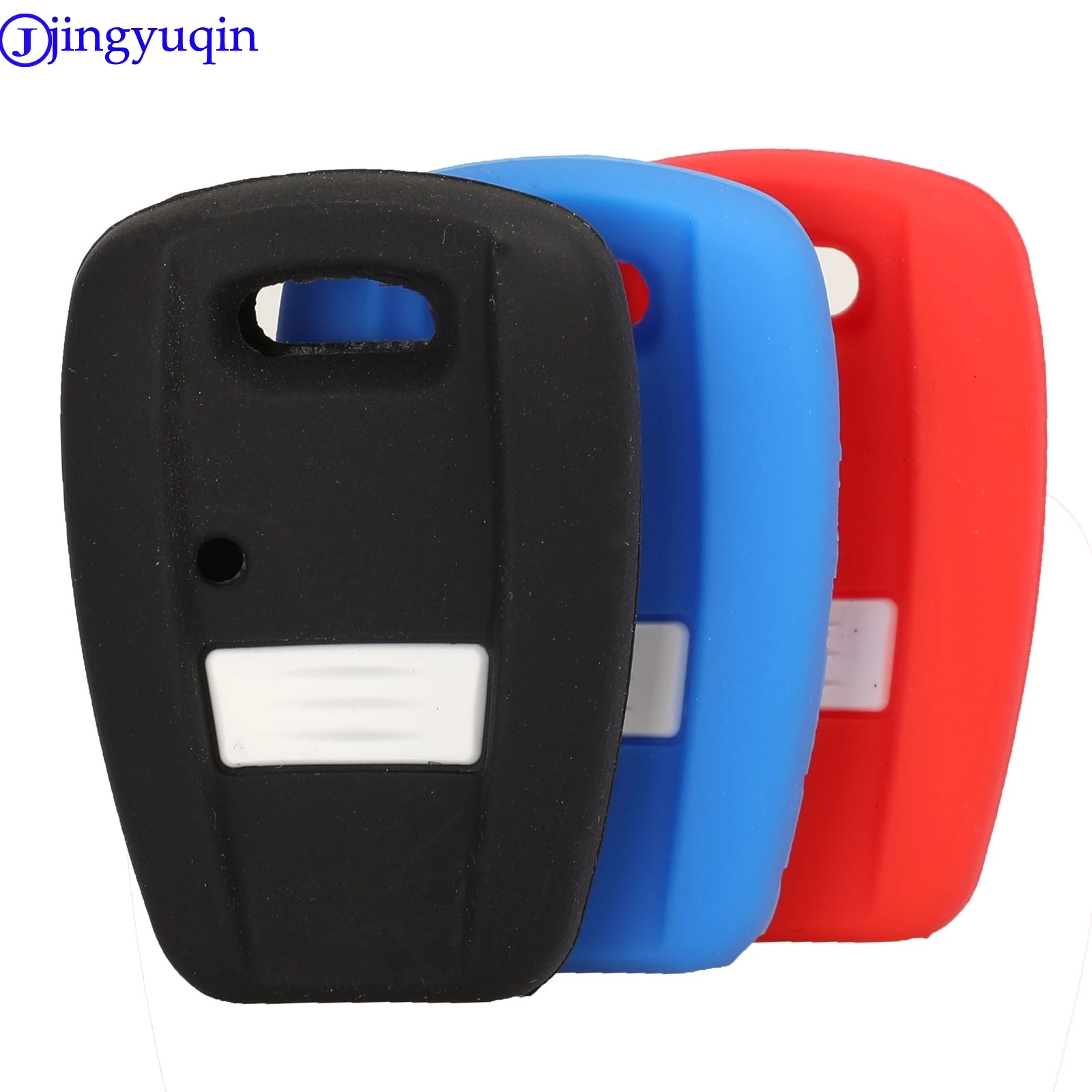 jingyuqin Car Key Silicone Cover Case for Fiat Punto Doblo Bravo 1 Button Housing Case SIP22/GT15R Blade Styling