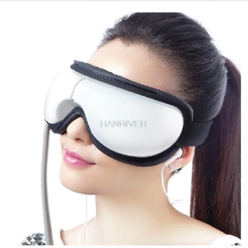 

Hot sales mp3.6 eye massager, eliminate pouch, eye magnetic far-infrared heating. Eye health care massage glasses eye mask