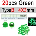 20 Verdes 4x3mm B