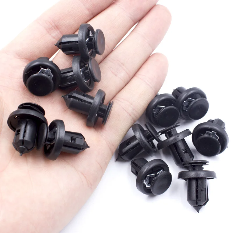 100Pcs Auto Car Bumper Clips Retainer Panel Fender liner Fastener Rivet For Honda Civic CRV Accord Odyssey Fixed Clips