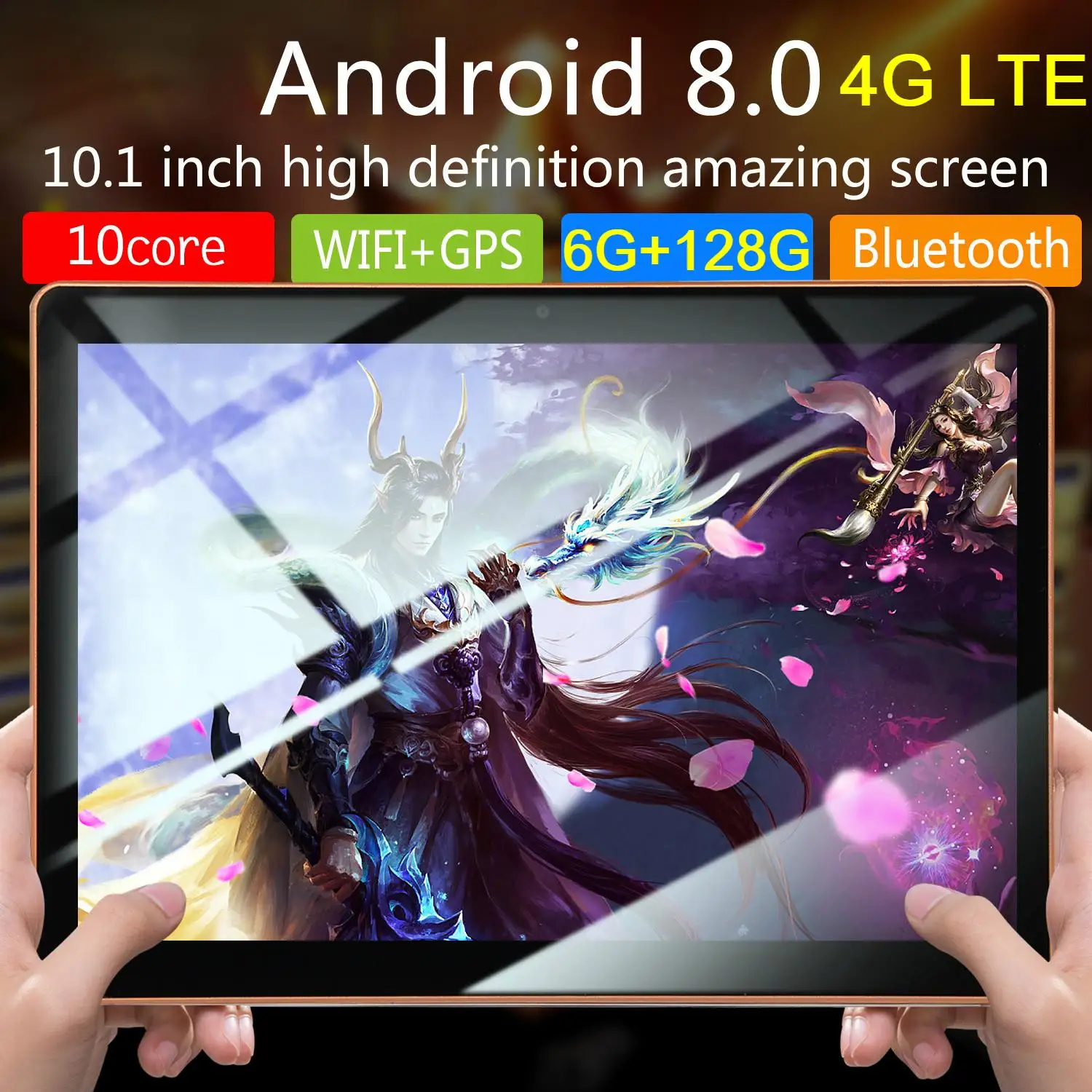 Newest Tablet 10 Inch Android 10.0 8GB/128GB Tablet Pc Octa Core WiFi Bluetooth 4G Phone Call CE Brand Hipad Pro Tablets 10.1