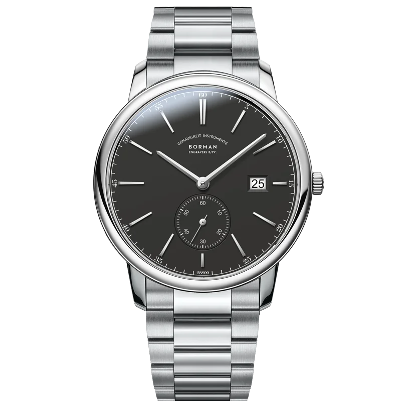 ساعة بورمان للرجال من أفضل العلامات التجارية الفاخرة باللون الذهبي الوردي من الفولاذ المقاوم للصدأ مقاومة للماء 50 متر للرجال ساعات عمل أوتوماتيكية ميكانيكية