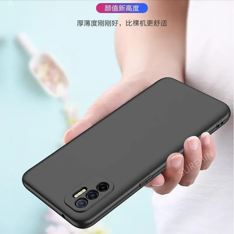 Nice Soft Case For OPPO RENO5Z Cover Black Blue Pink Purple Red Green Yellow TPU Solid 5G Silicone Cover For OPPO RENO 5Z Case