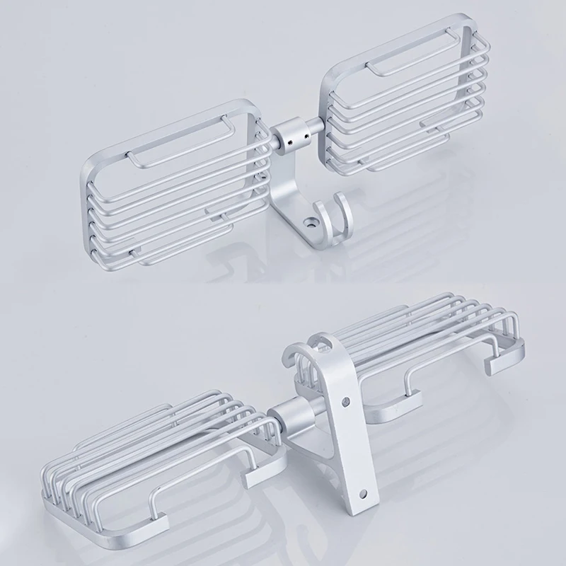 Wall Mounted Soap Dishes Soap Holder Soap Basket Bathroom Accessories Aluminum Banheiro Bath Hardware EL0003