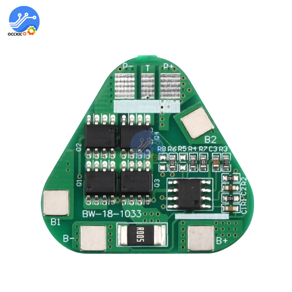 Bms 3S 4A 10.8V 12.6V 18650 Li-ion Lithium Battery Charge Protection Board Power Bank Cell PCB Balancer Equalizer for Motor