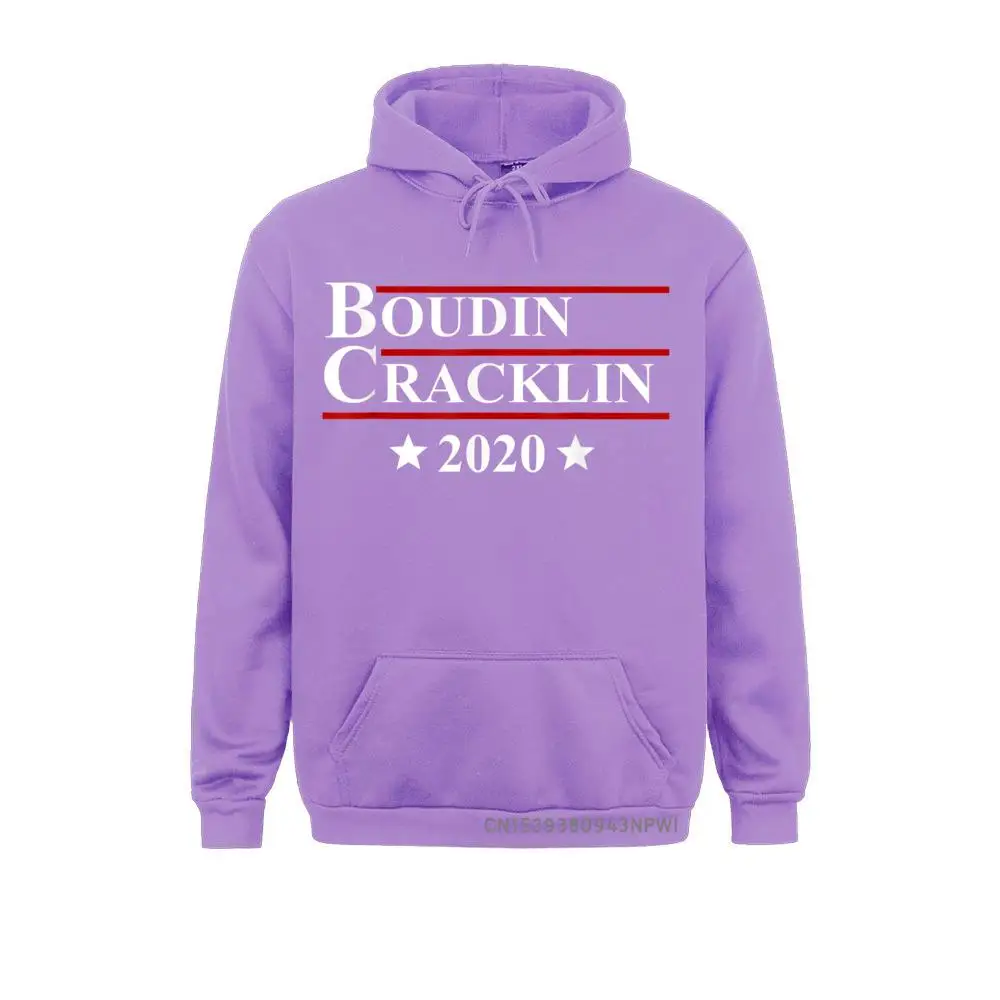 Boudin Cracklin 2020 Funny Louisiana Cajun Election Pullover NoveltyCustom Hoodies Graphic Clothes Men's Sweatshirts