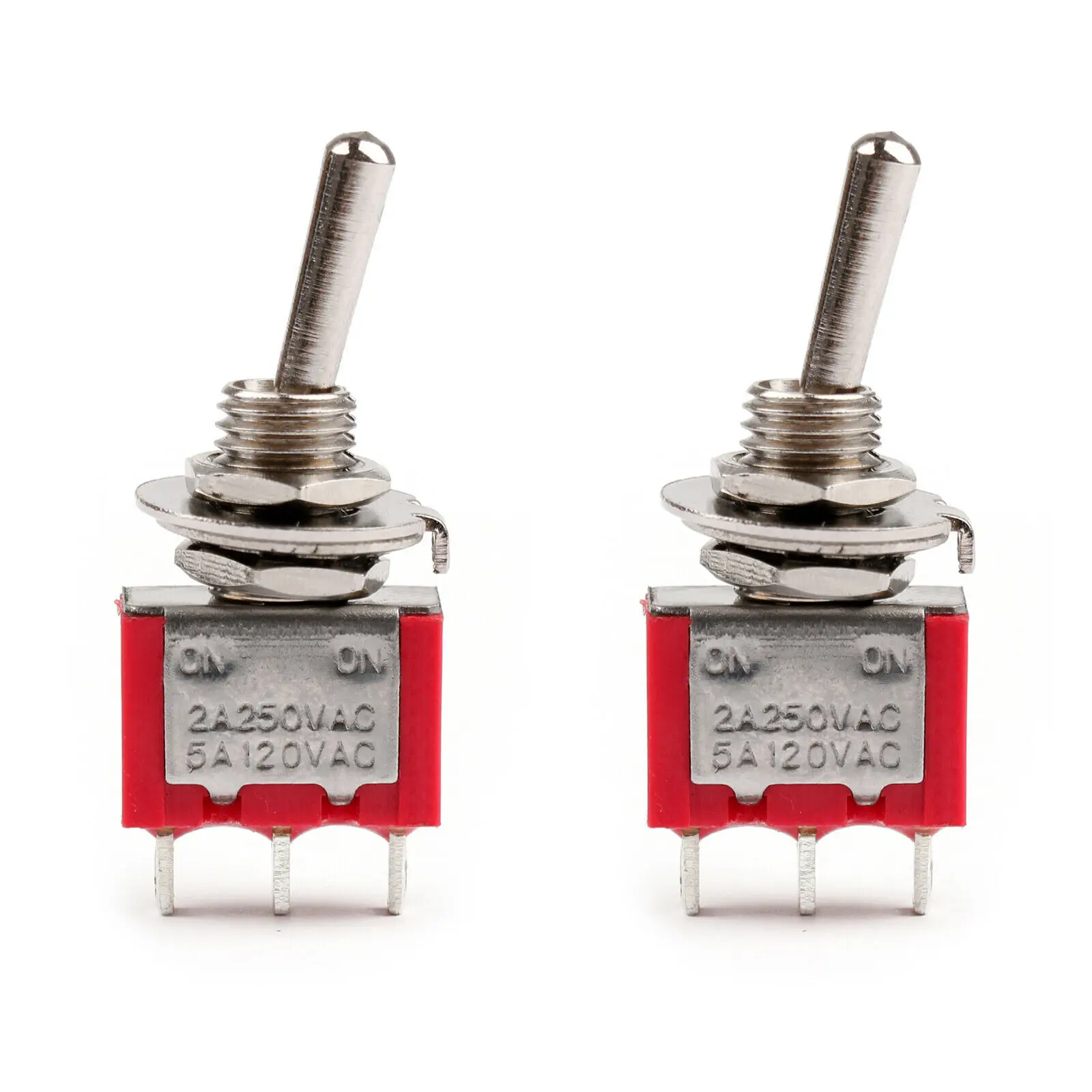 5Pcs Rode Mini MTS-102 3-Pin Spdt On-On 5A 120VAC Miniatuur Tuimelschakelaars