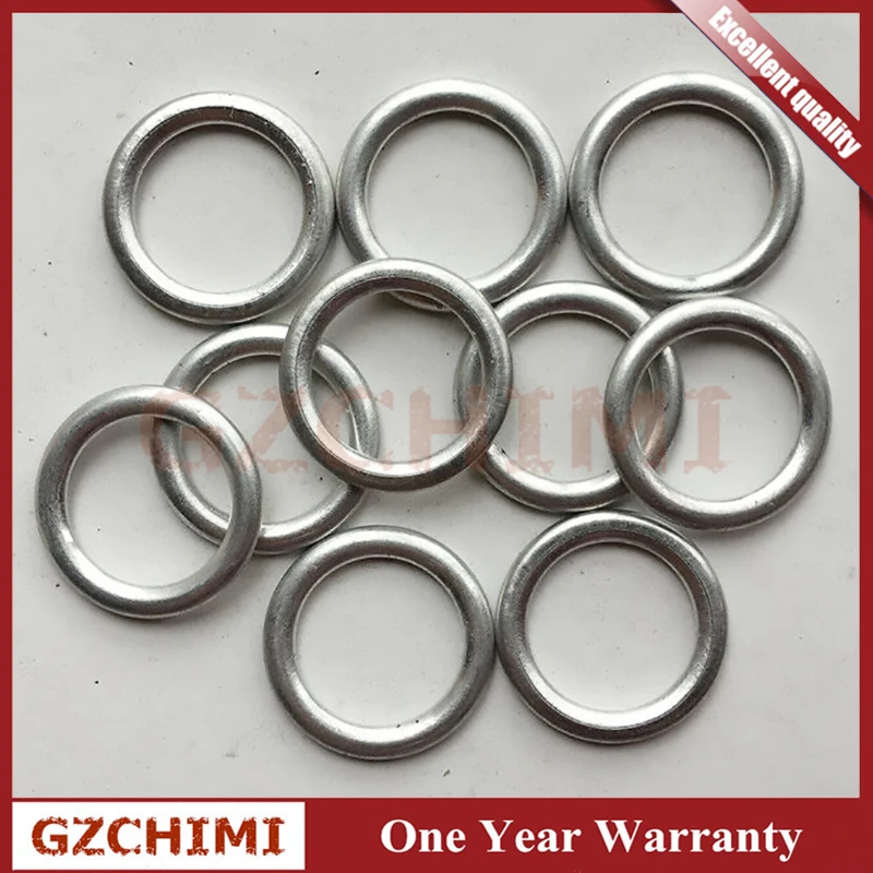 N0138157 10PCS Auto Engine Oil Drain Plug Gasket For audi VW 14X20X1.5mm Oil Pan Screw Washer 14MM Metal Washer Gasket 408300330