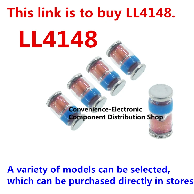 50 buah/pak ZMM LL4148 SOD80 LL34 1206 Kaca silinder 0.5W 2.4V dioda Zener Patch baru