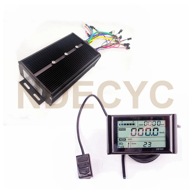 US Stock Dual Mode NBpower 48V/72V 45A Sine Wave Ebike Controller for 1500W-2000W Ebike motor +SW900/UKC1 Display