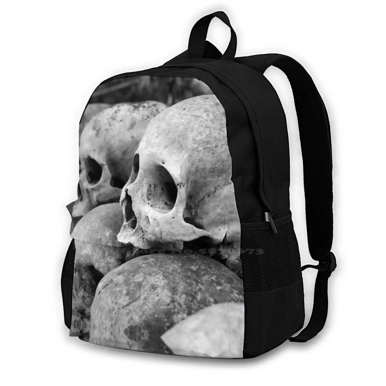 Balinese Village | Trunyan | | Graveyard Hot Sale Schoolbag Backpack Fashion Bags Balinese Trunyan Graveyard Skulls